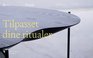 A-Form homepage website preview