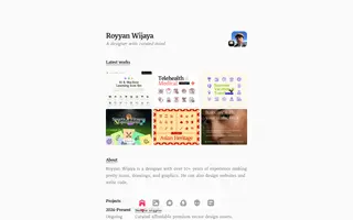 Royyan Wijaya homepage website preview