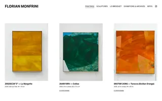 Florian Monfrini homepage website preview