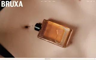 Bruxa homepage website preview