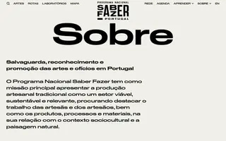 Saber Fazer Portugal homepage website preview