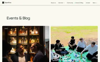 TeamFirst homepage website preview