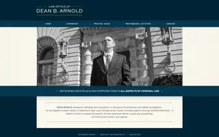 Dean B. Arnold homepage website preview