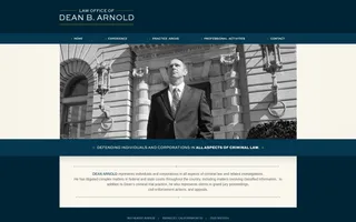 Dean B. Arnold homepage website preview