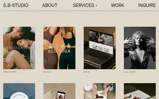 S.B-Studio homepage website preview