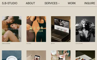 S.B-Studio homepage website preview
