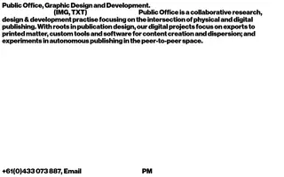 Public Office homepage website preview