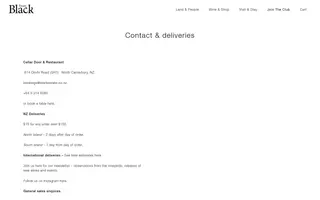 Black Estate homepage website preview