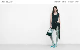 Pepa Salazar homepage website preview