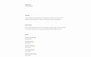 Roach Capital homepage website preview