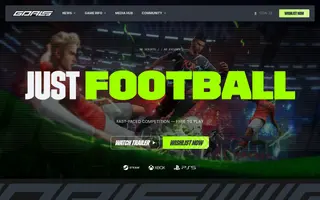 GOALS homepage website preview