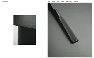 Federica Biasi homepage website preview