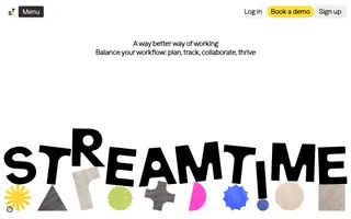 Streamtime homepage website preview