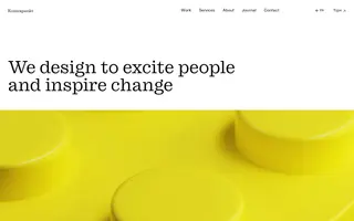 Kontrapunkt homepage website preview