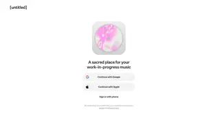 [untitled] homepage website preview