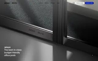 Jetson by Mute homepage website preview