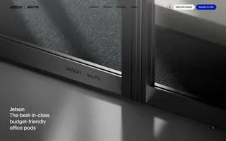 Jetson by Mute homepage website preview