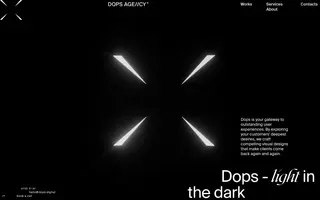 Dops Agency homepage website preview