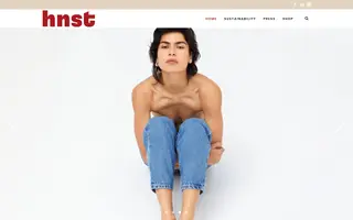 HNST homepage website preview
