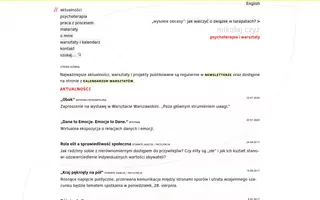 Mikołaj Czyż homepage website preview