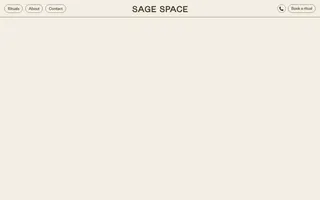 Sage Space homepage website preview