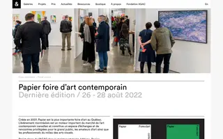 Papier homepage website preview