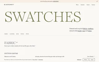 Sixpenny homepage website preview