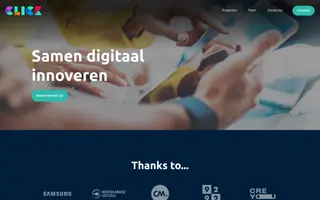Click homepage website preview