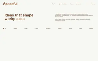 Spaceful homepage website preview
