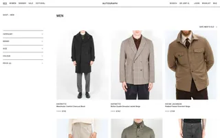 Autograph homepage website preview