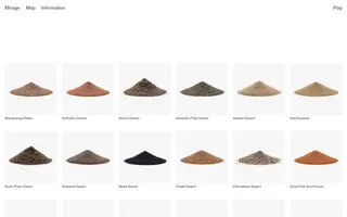 Mirage homepage website preview