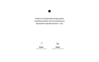 Iteration homepage website preview