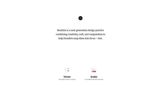 Iteration homepage website preview