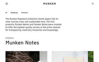Munken CoLab homepage website preview
