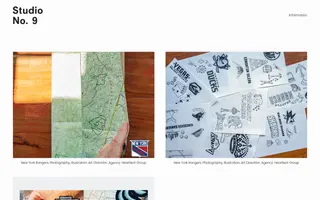 Studio No. 9 homepage website preview