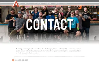 Austin Beer Works homepage website preview