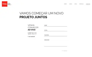 Voga homepage website preview