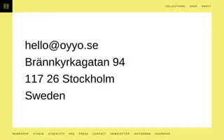 Oyyo homepage website preview