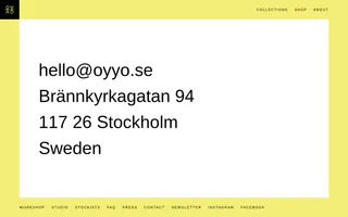 Oyyo homepage website preview
