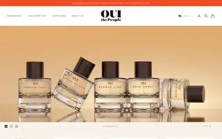 Oui the People homepage website preview