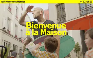 Maison des Métallos homepage website preview