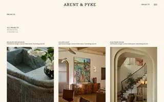 Arent & Pyke homepage website preview