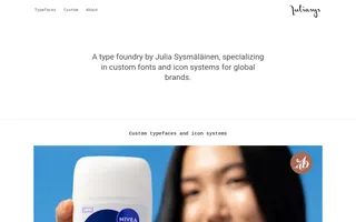 Juliasys homepage website preview