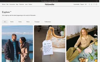 Holzweiler homepage website preview