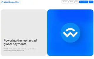 WalletConnect Pay homepage website preview