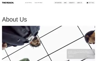 The Reach homepage website preview