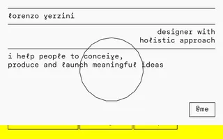 Lorenzo Verzini homepage website preview