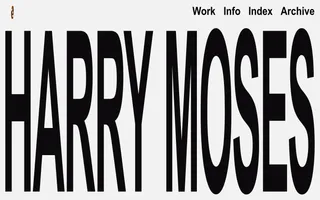 Harry Moses homepage website preview