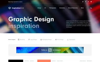 Inspiration Grid homepage website preview