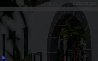 Purs homepage website preview